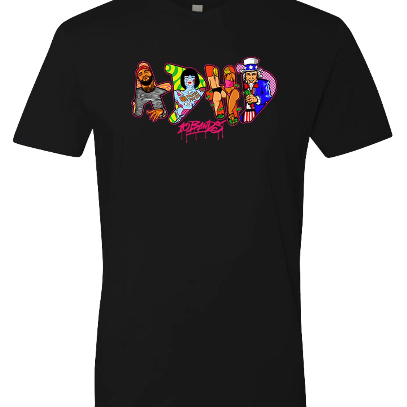 Joyner Lucas ADHD Black 10 Bands Tee