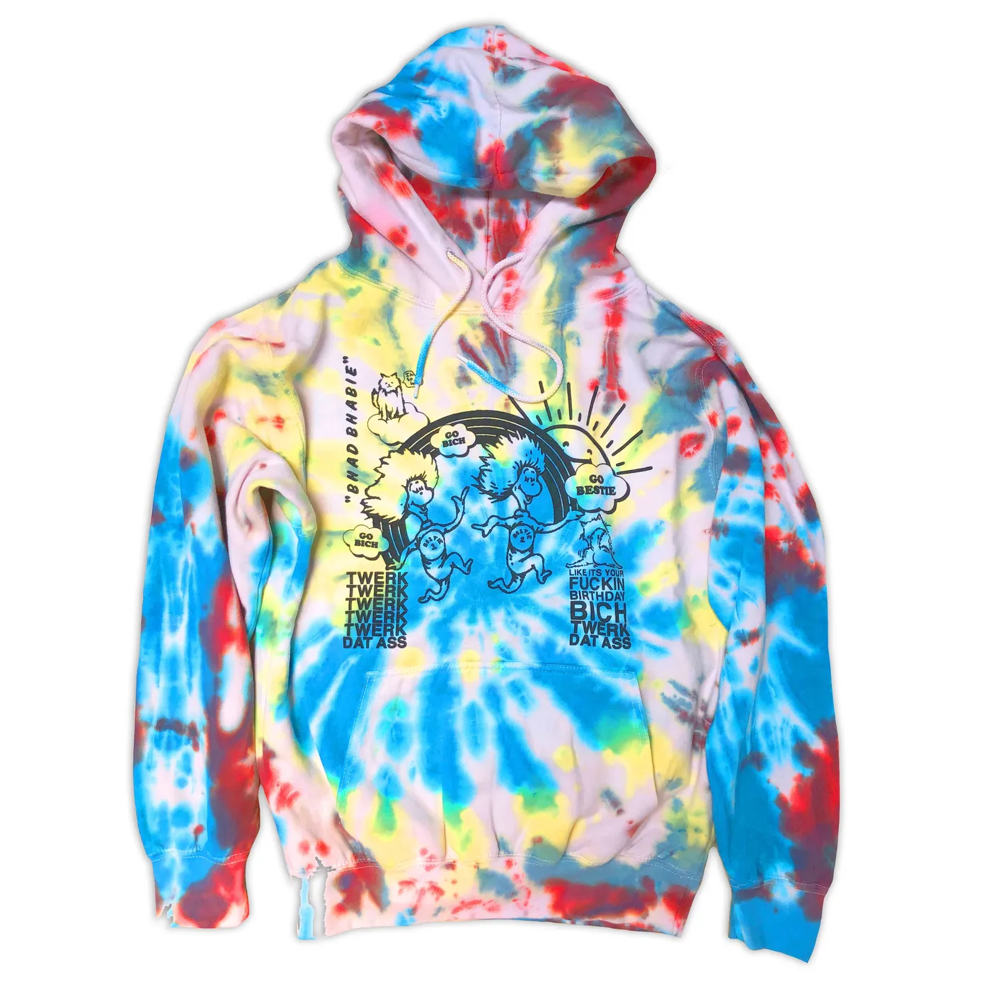 Bhad Bhabie Bestie Tie Dye Hoodie