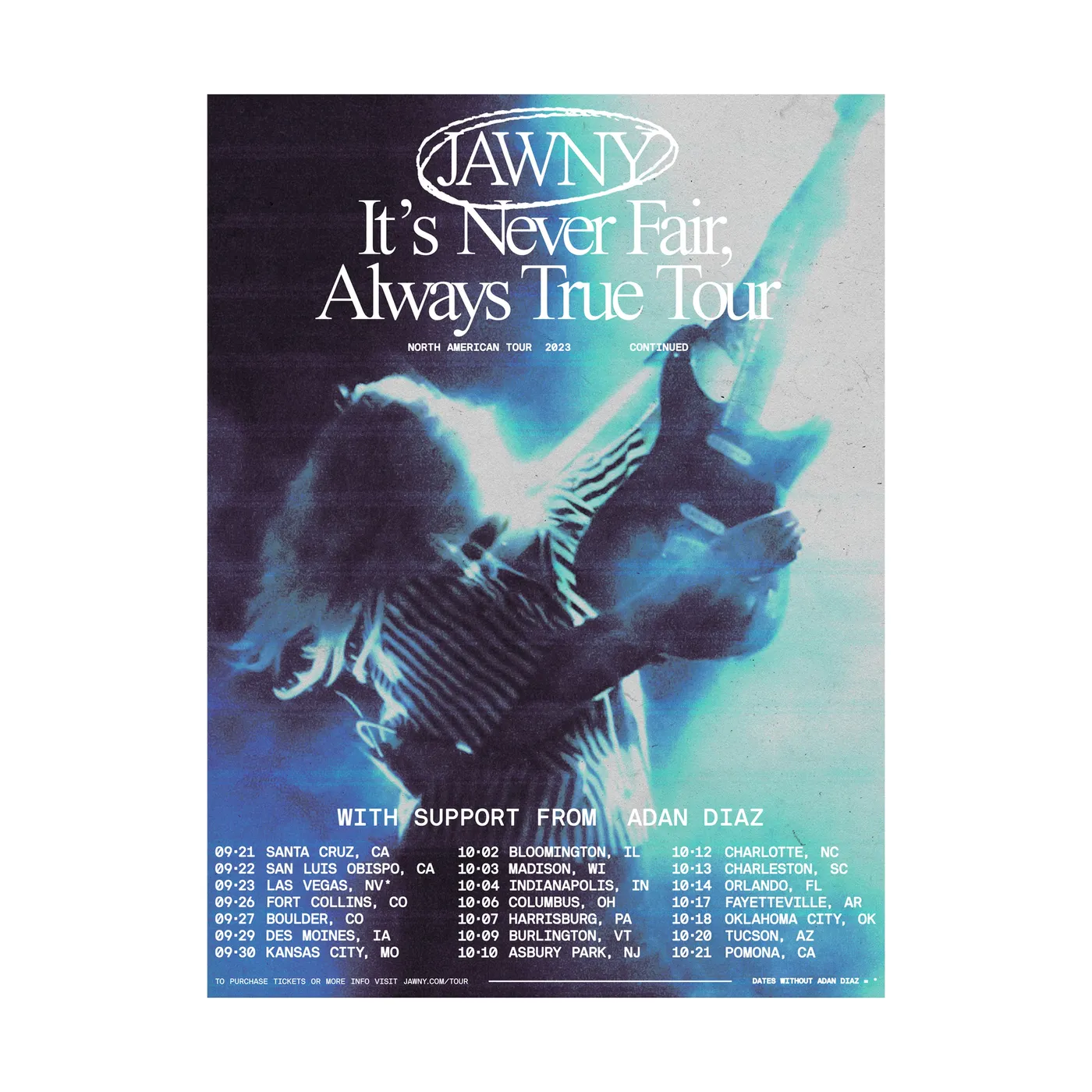 JAWNY Tour 23 Poster