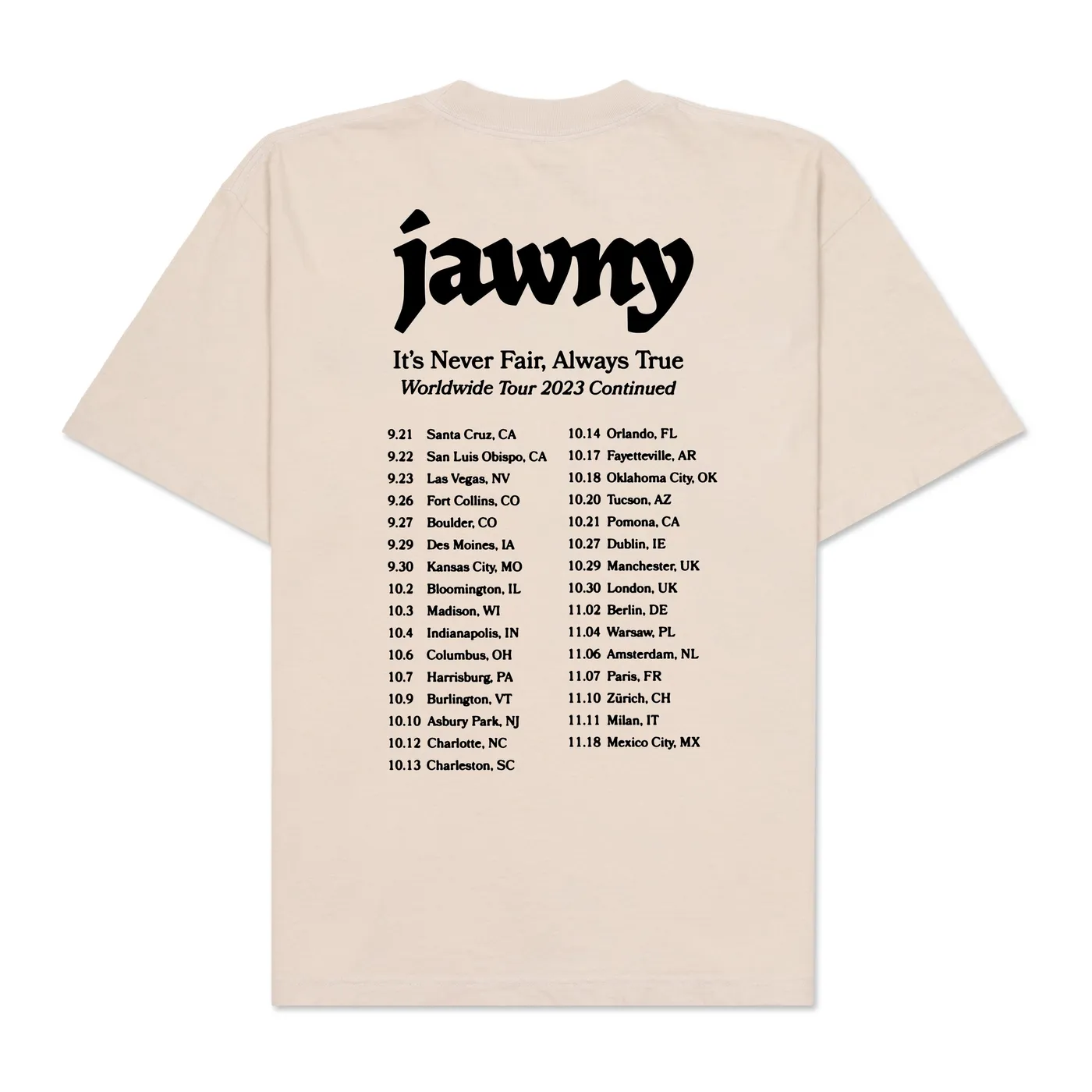 JAWNY Tour Tee