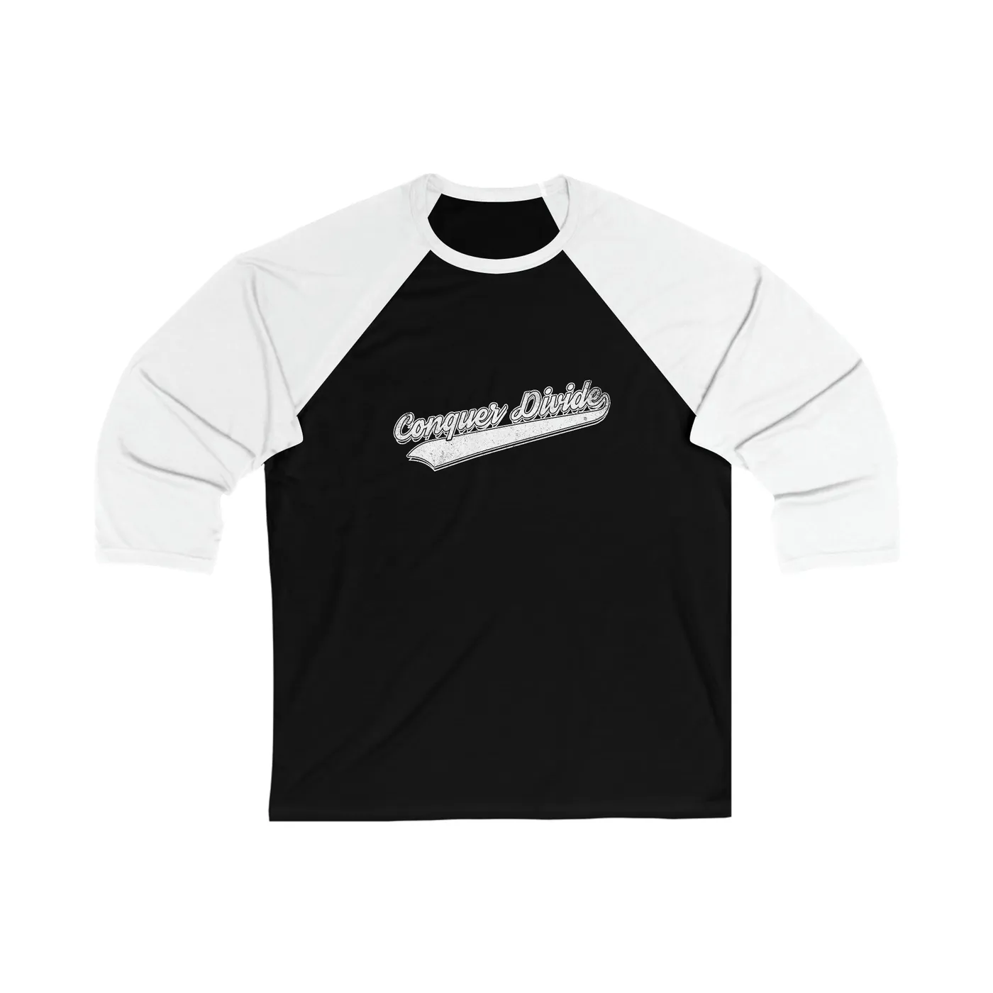 3/4 Sleeve Conquer Divide Baseball Tee