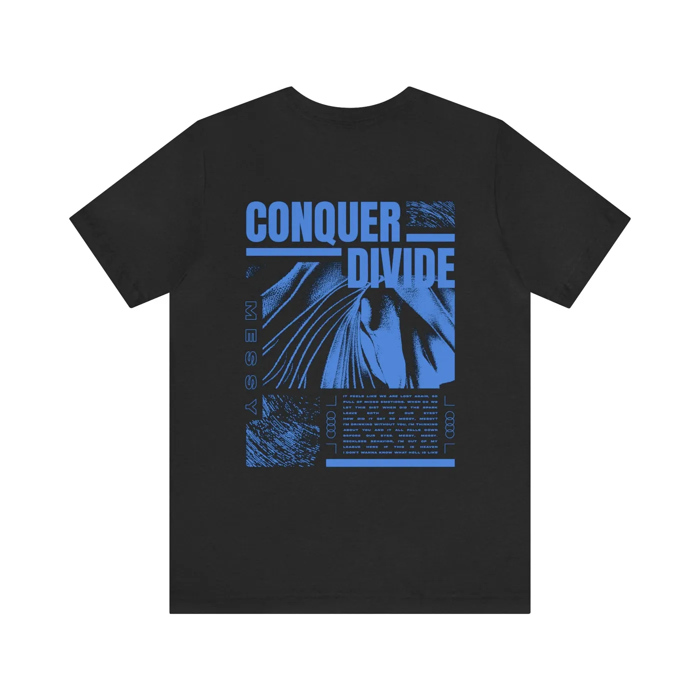 Conquer Divide Black & Blue T