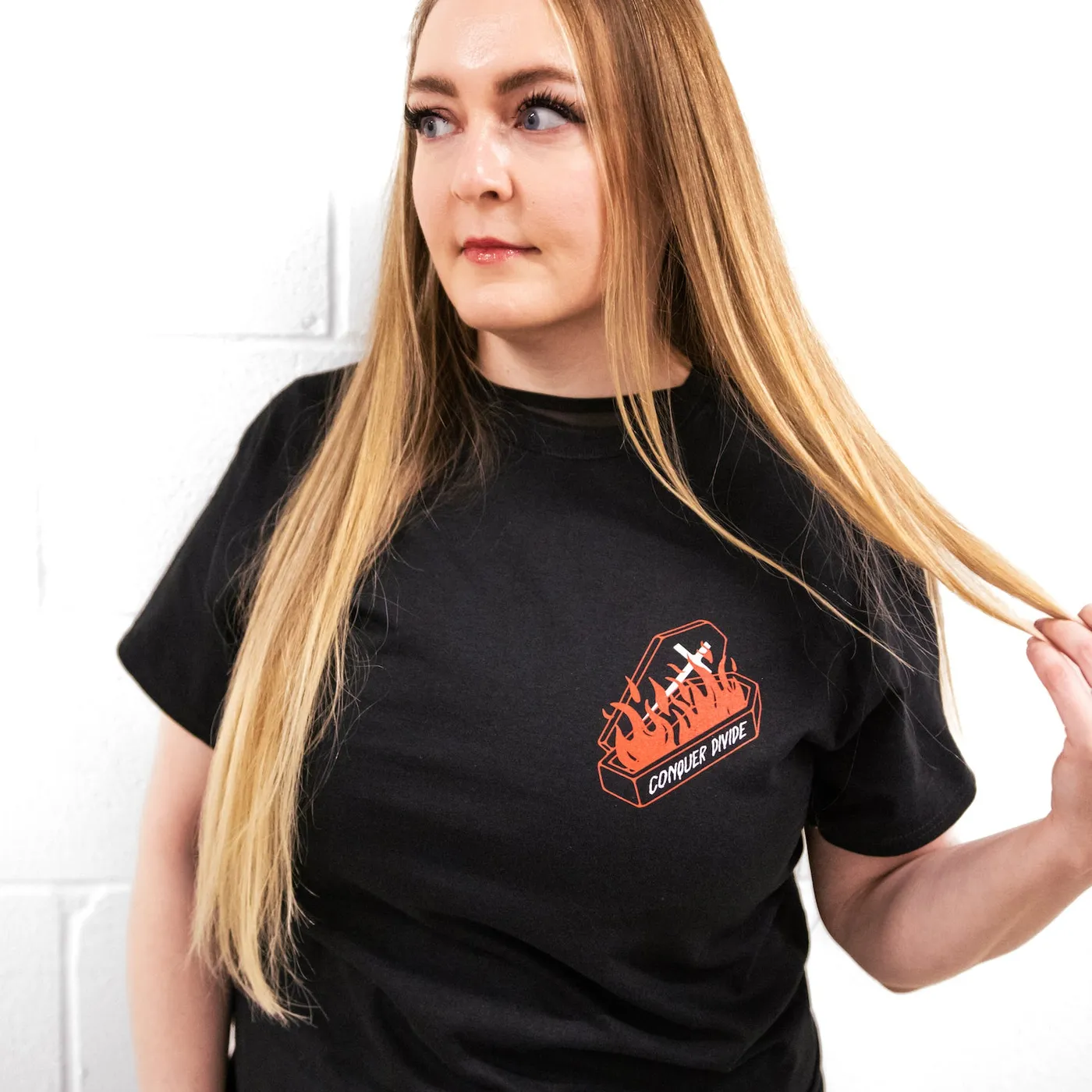 Conquer Divide New Heaven Coffin T-shirt