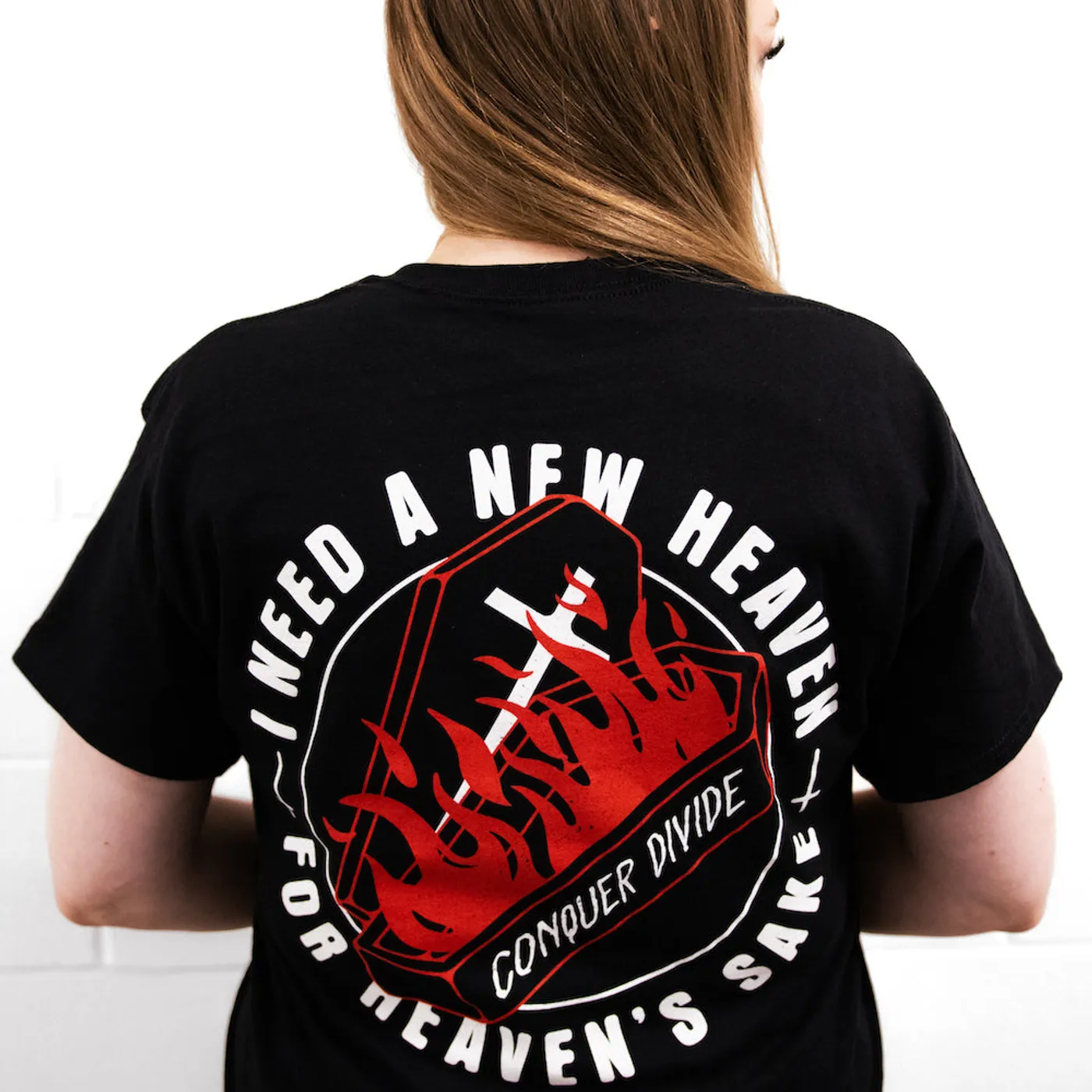 Conquer Divide New Heaven Coffin T-shirt