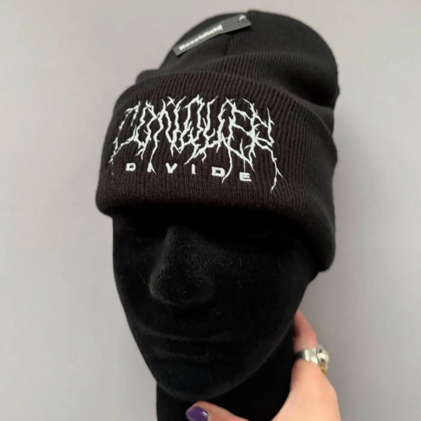 Conquer Divide Death Metal Embroidered Beanie