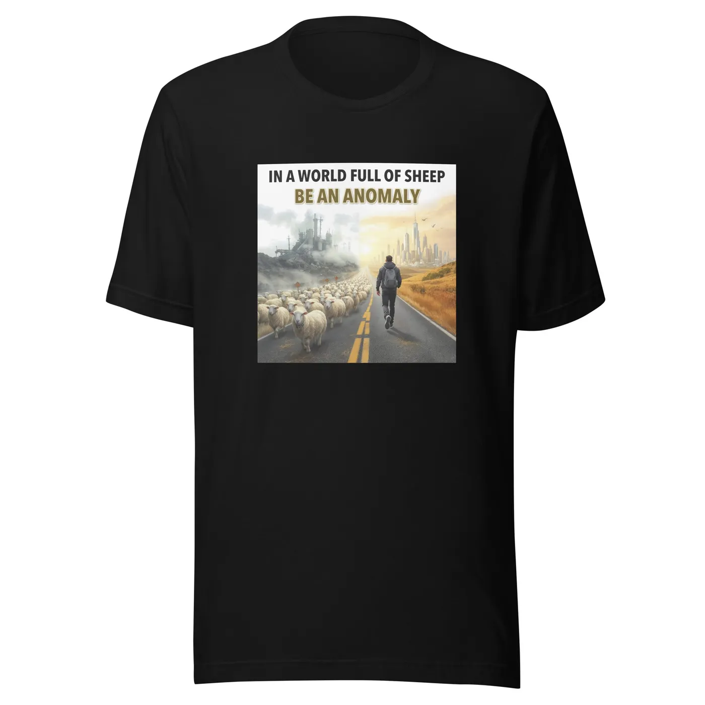 An0maly In A World Full Of Sheep, Be An Anomaly T-Shirt