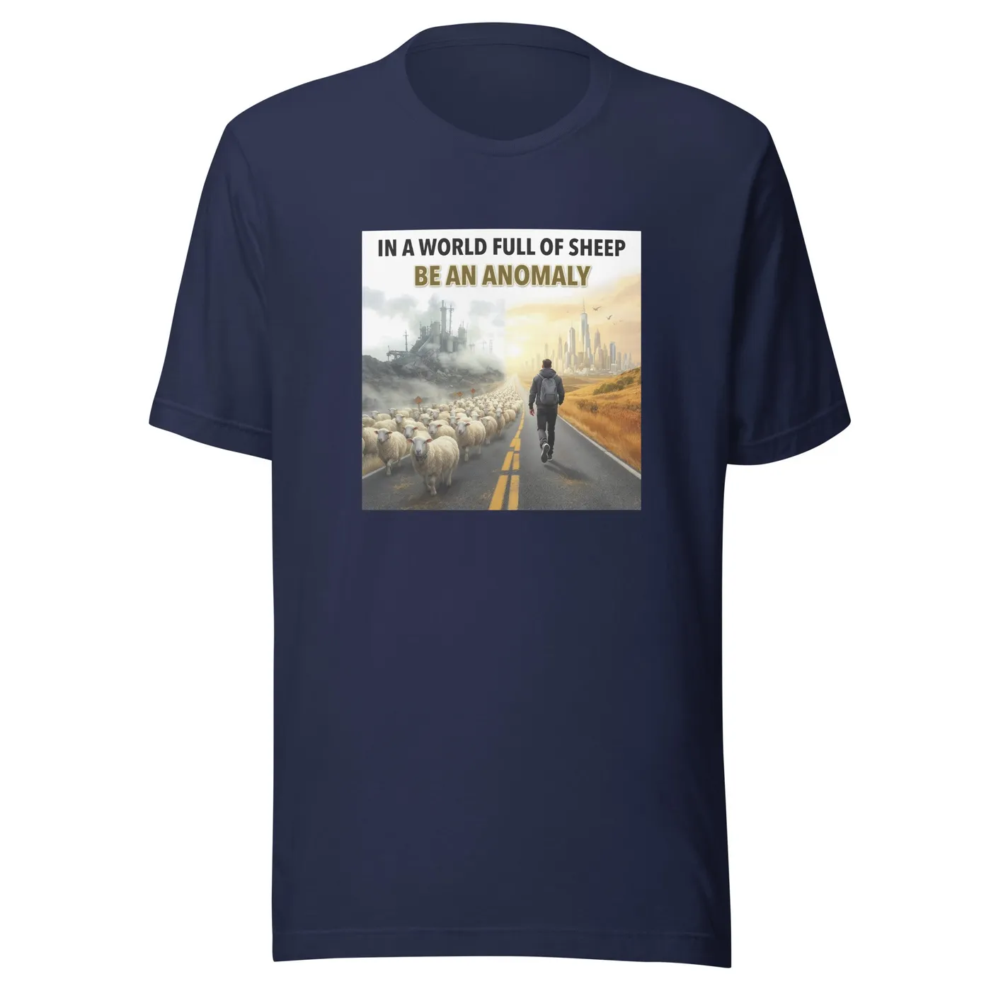 An0maly In A World Full Of Sheep, Be An Anomaly T-Shirt