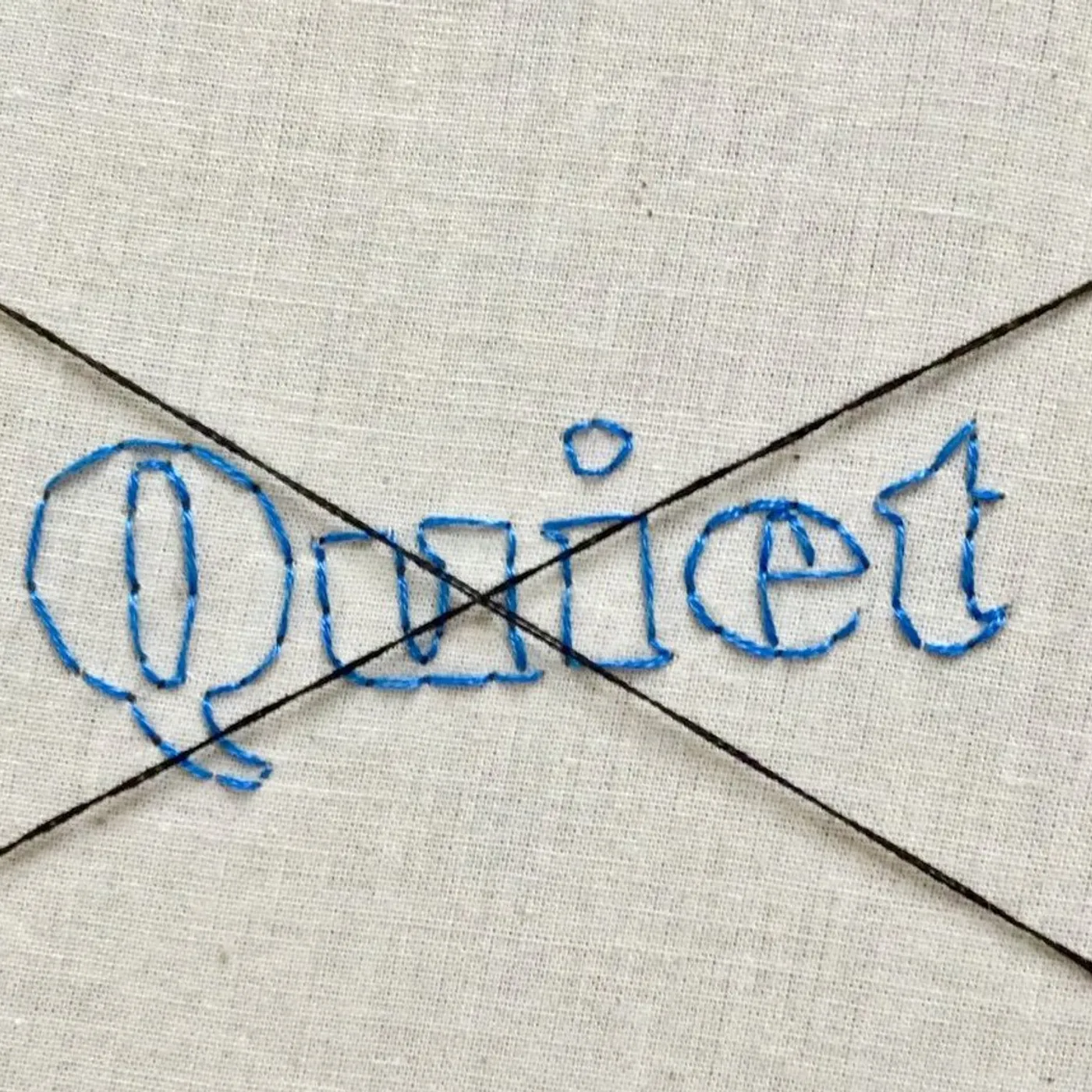 Exclusive Collaboration between MILCK x Shannon Downey (@badasscrossstitch) “Quiet"