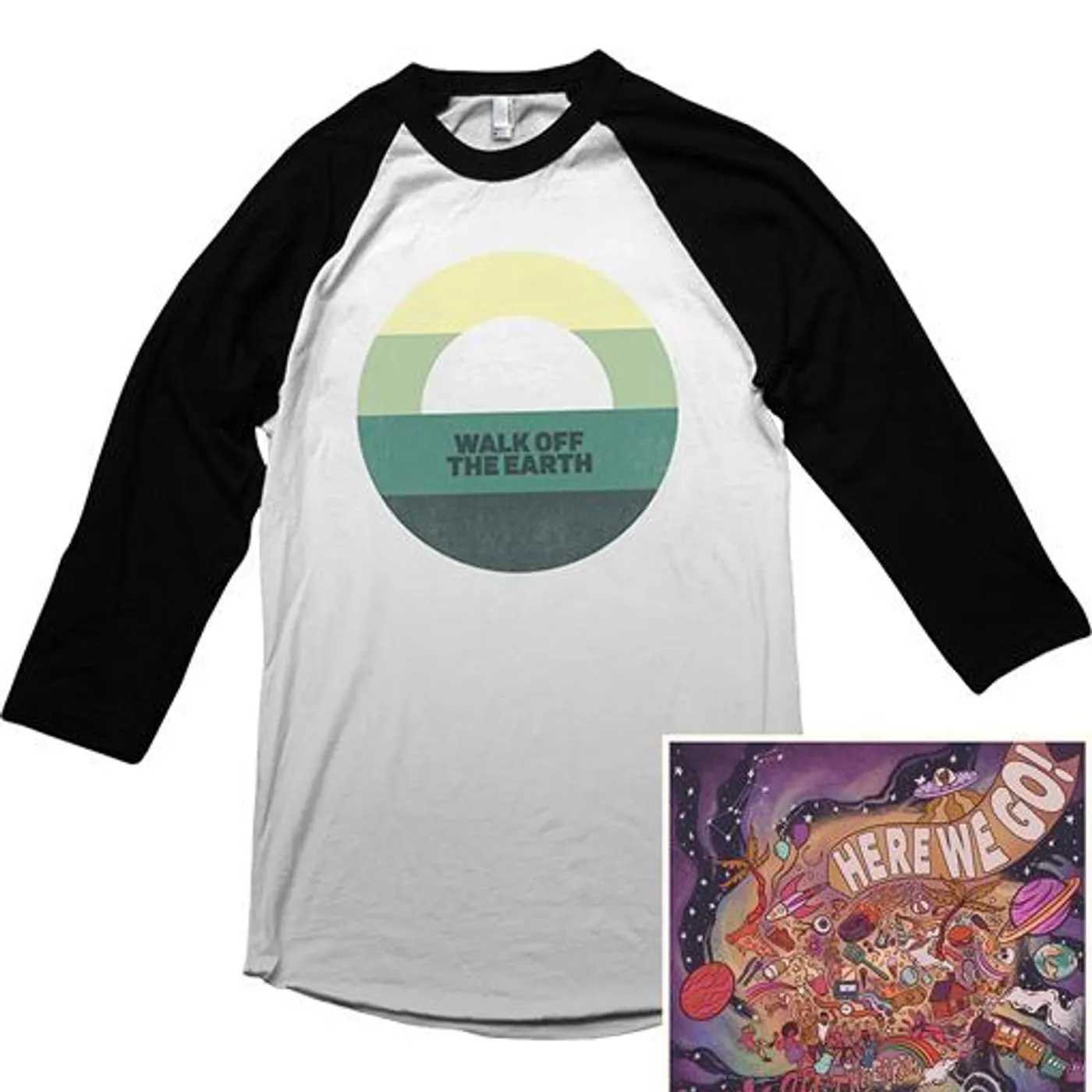 Walk Off the Earth Sunset Raglan + Digital Album