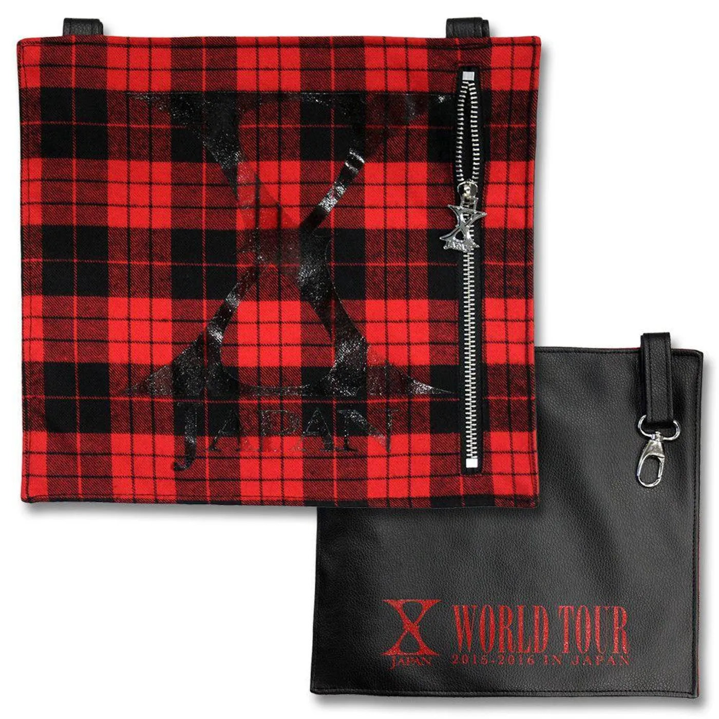 X JAPAN Plaid Bumflap