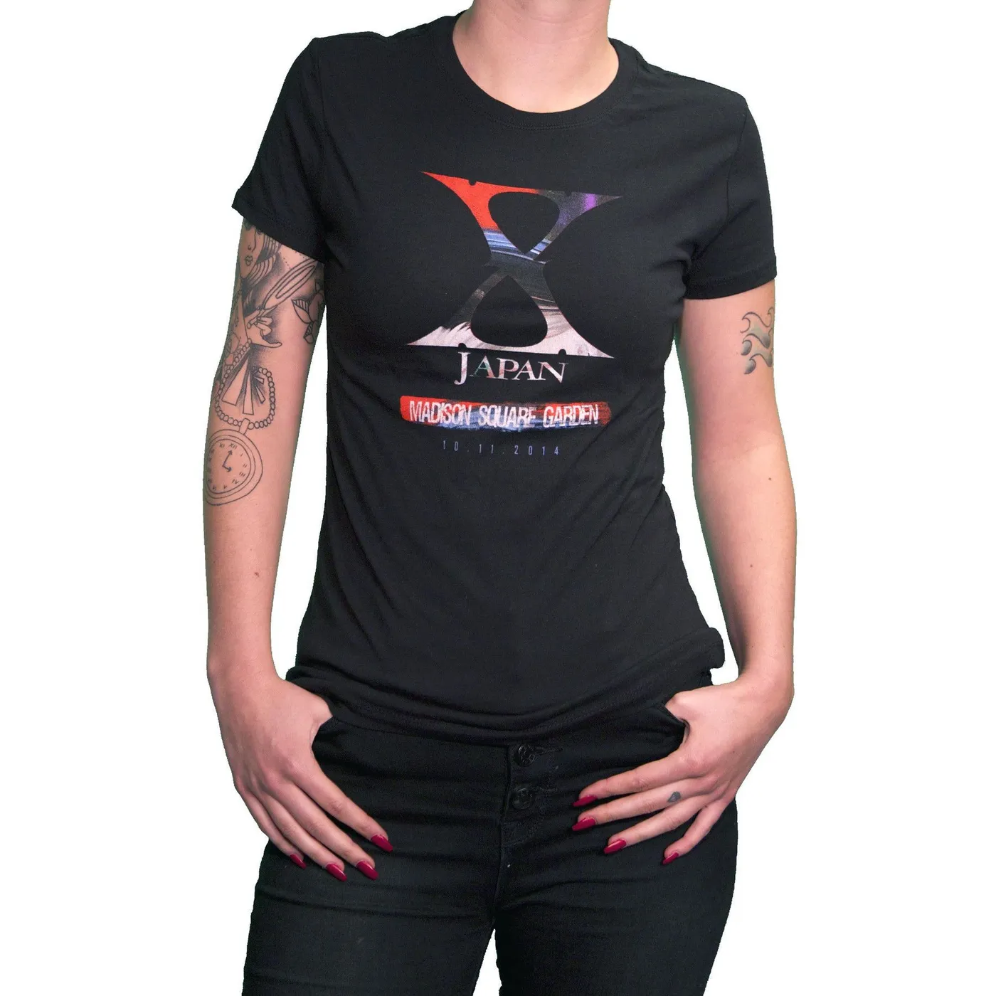 X JAPAN Ladies 2014 Madison Square Garden T-Shirt