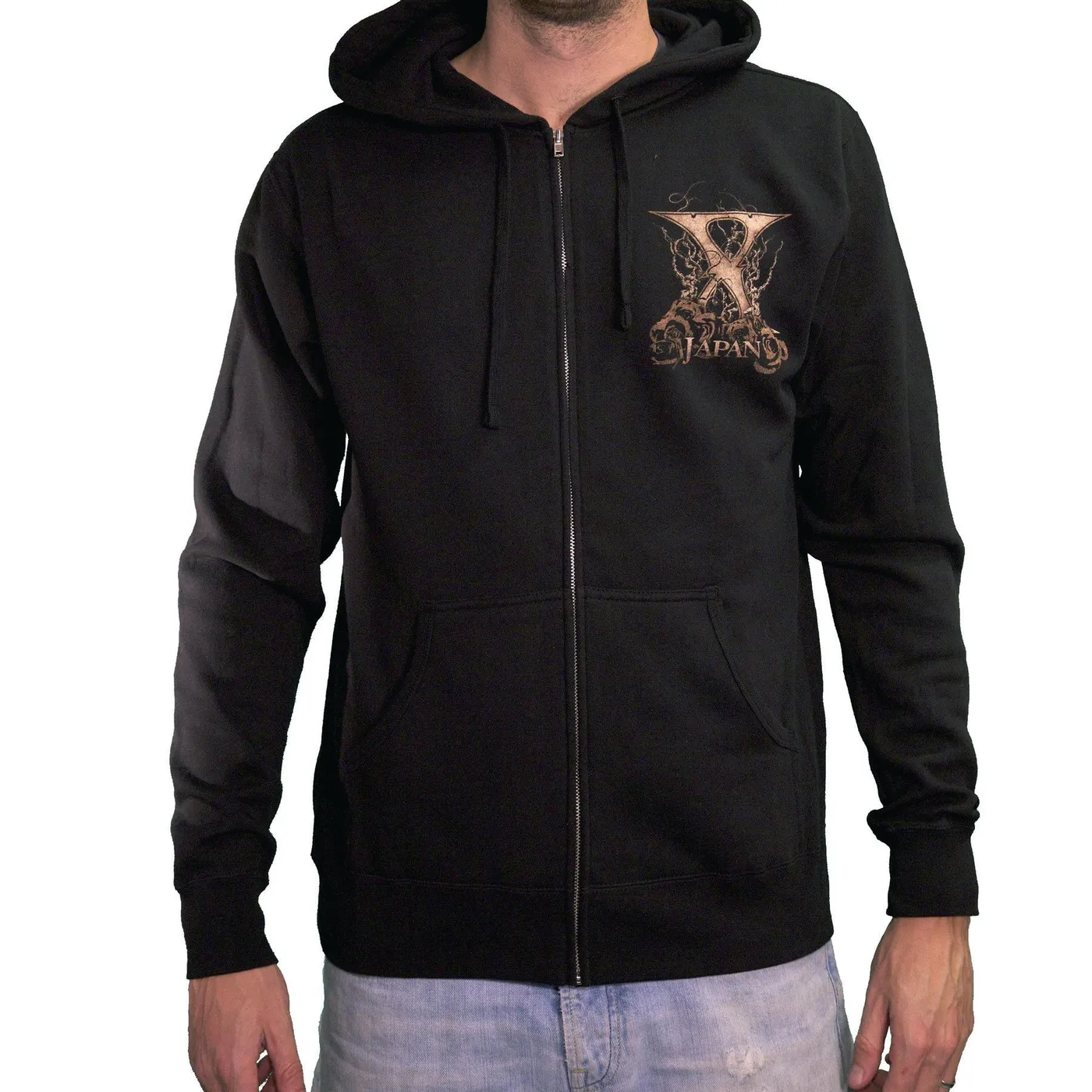 X JAPAN Sepia Rose Zip Hoodie