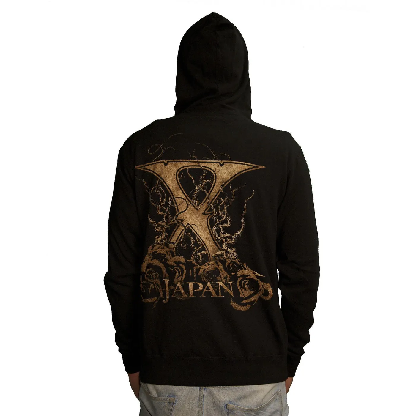 X JAPAN Sepia Rose Zip Hoodie