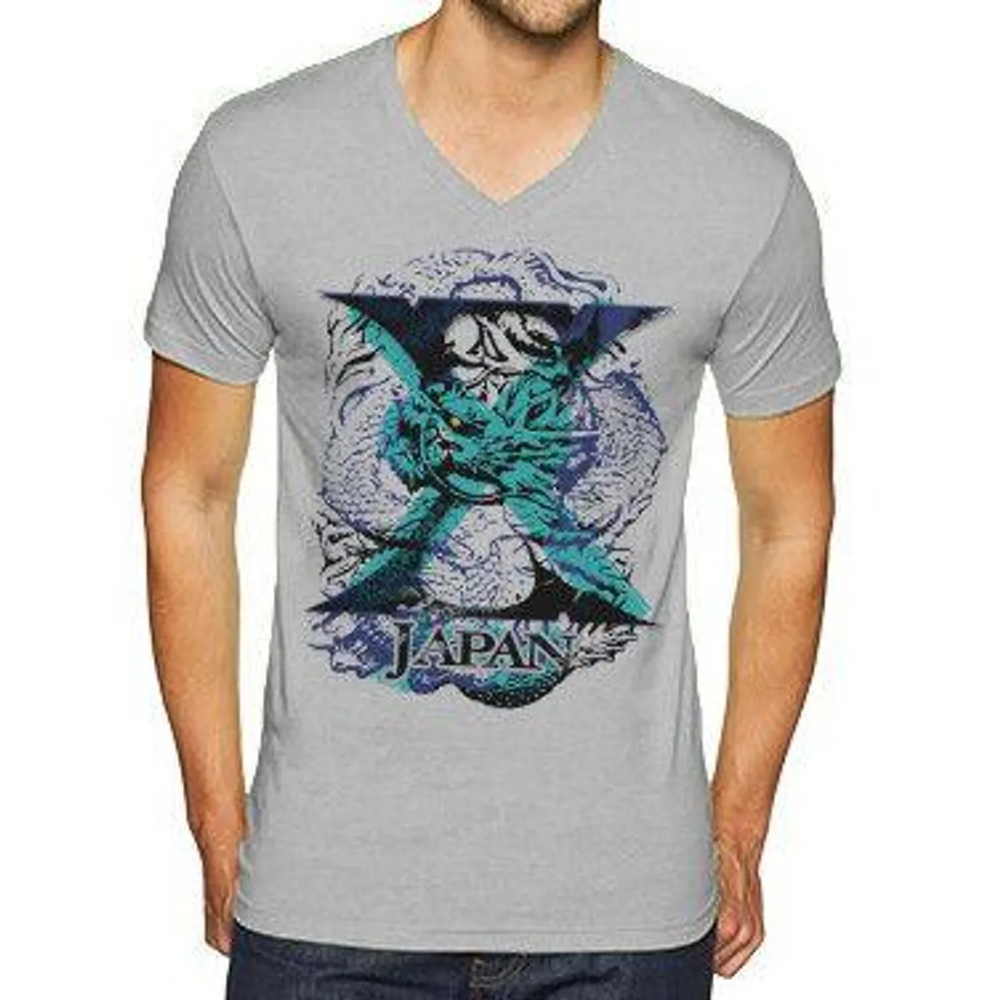X JAPAN Dragon Men's V-Neck