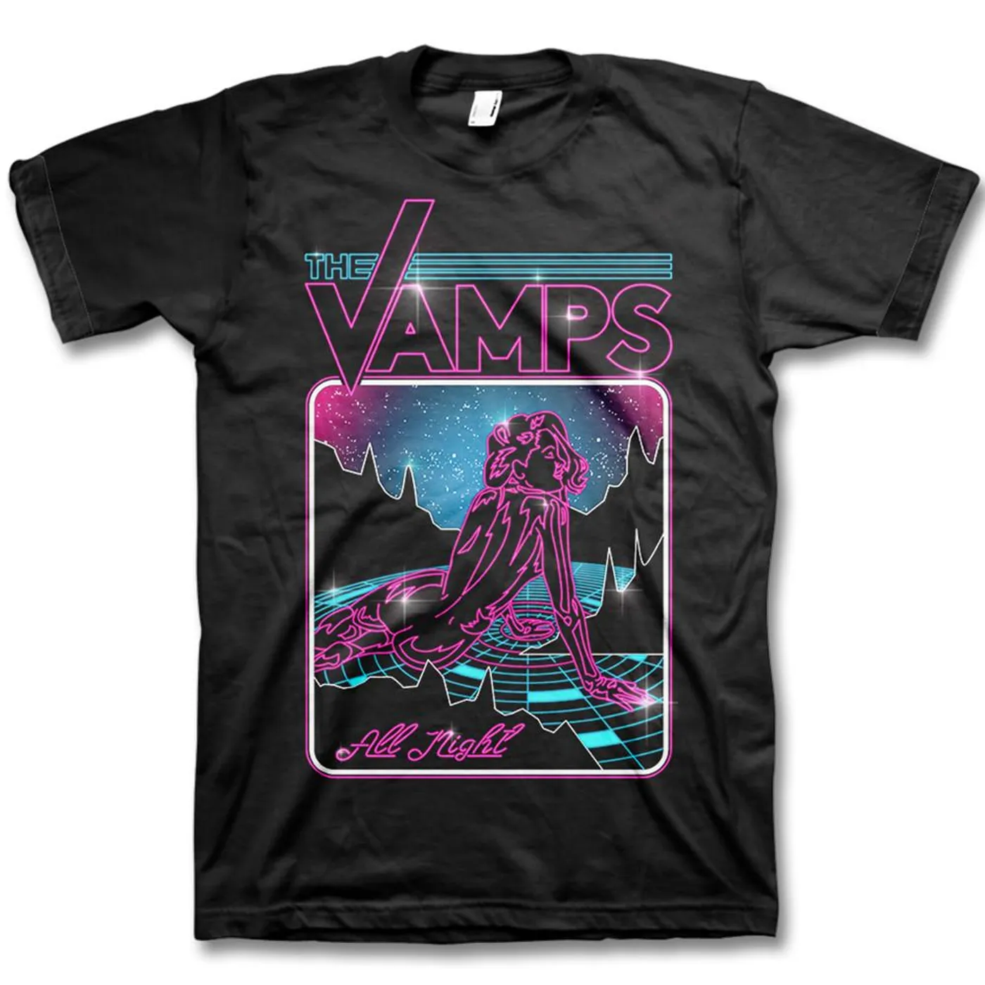 The Vamps Neon Girl Cuffed T-shirt - Men's