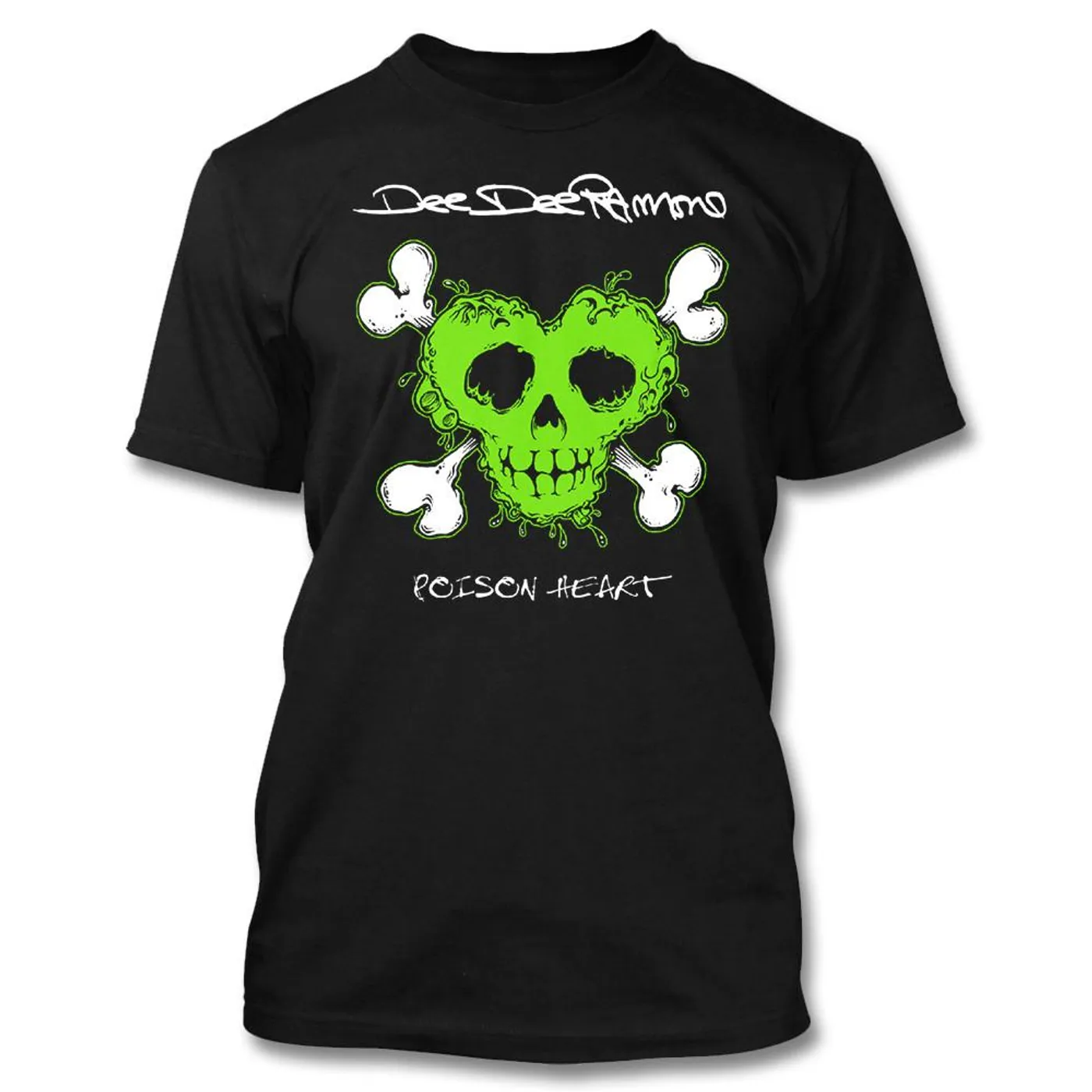 Dee Dee Ramone Toxic Green Poison Heart Tee