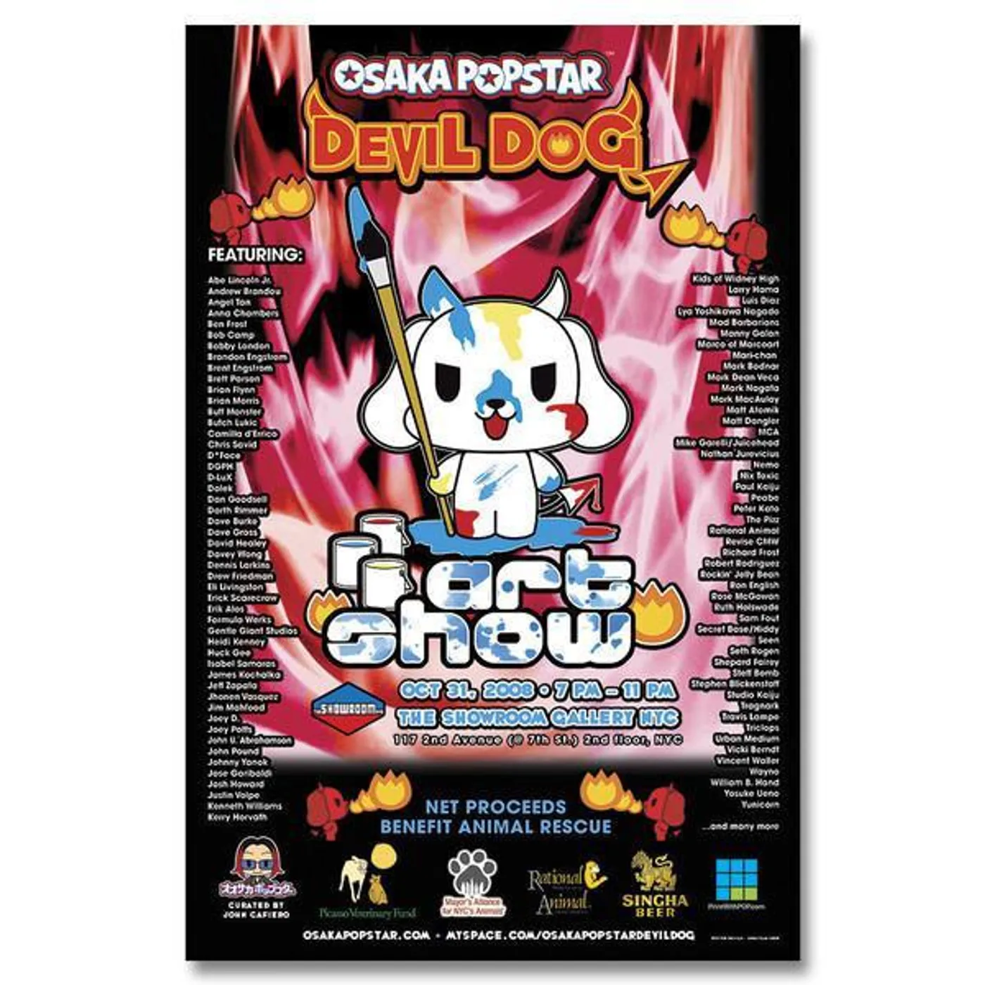 Osaka Popstar Signed Art Show Poster