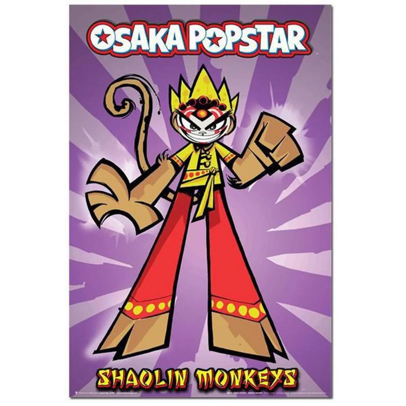 Osaka Popstar Shaolin Monkeys Poster
