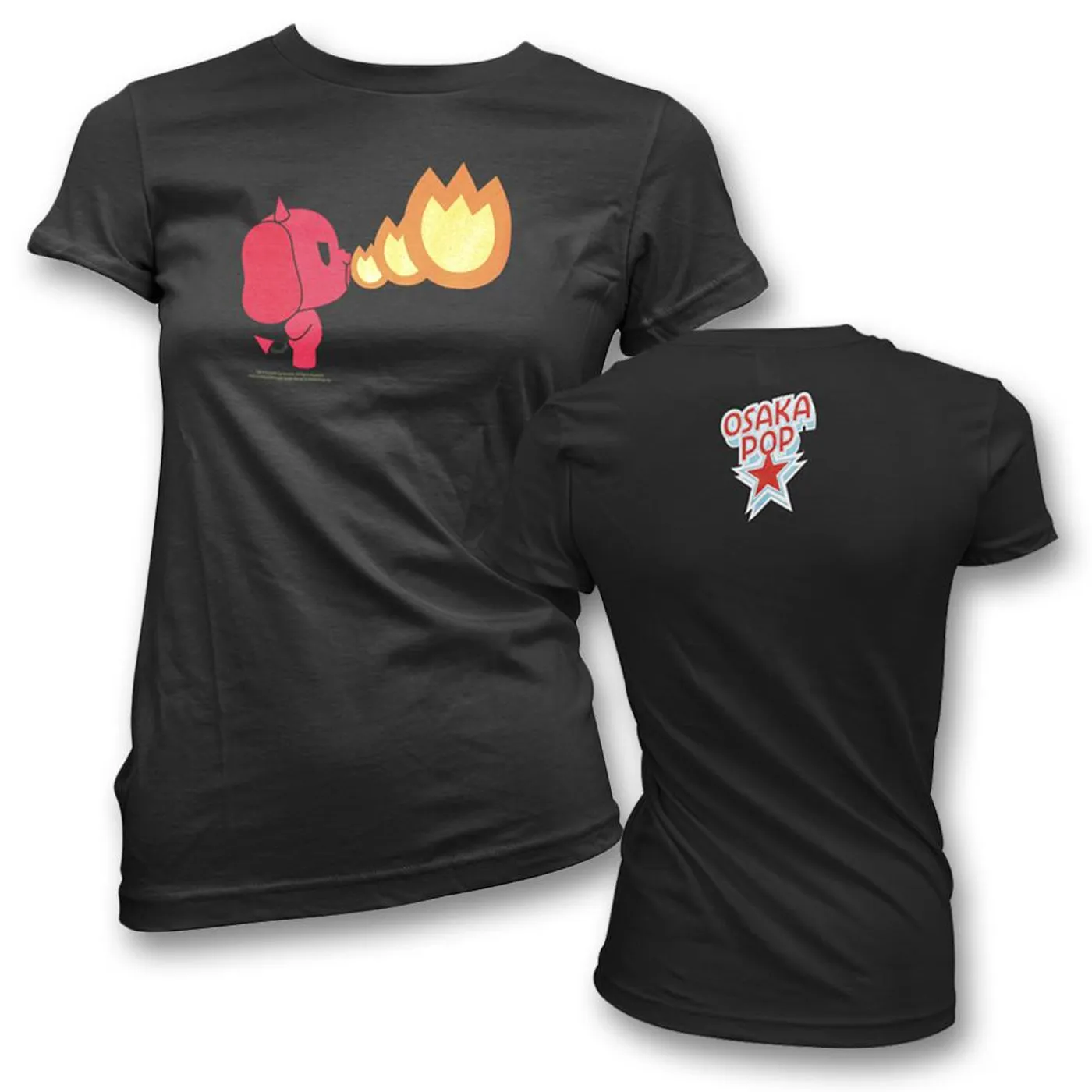 Osaka Popstar Devil Dog Fire T-shirt - Women's
