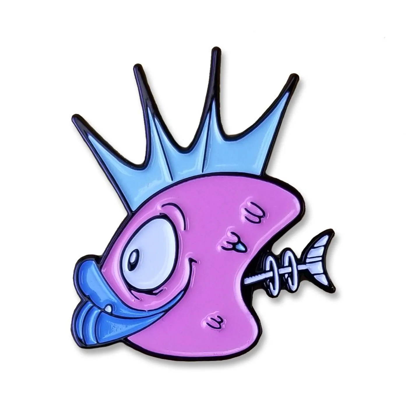 Osaka Popstar PINK FISH HEADS TOON: ENAMEL PIN
