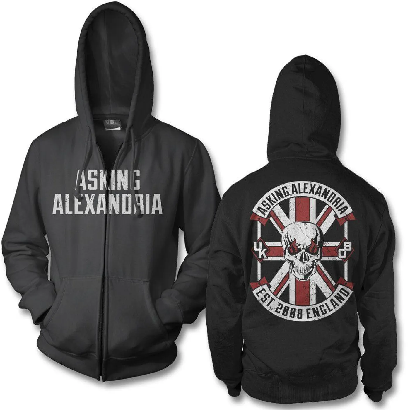 Asking Alexandria Rebel Zip Up Hoodie