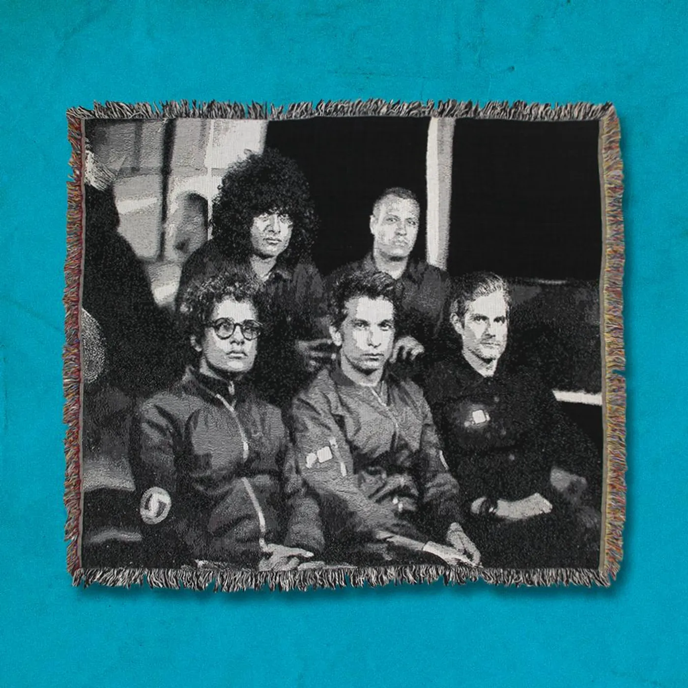 At the Drive-In Exposure Photo Woven Blanket