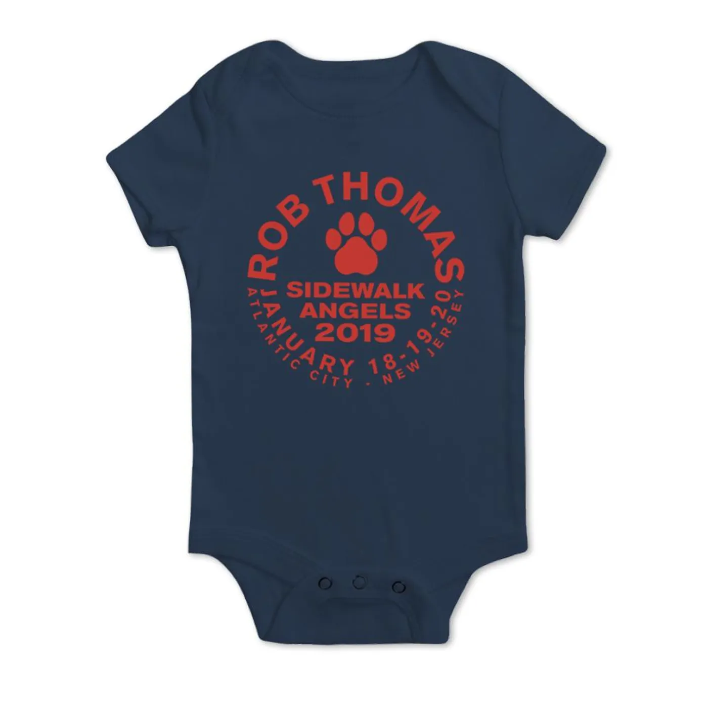 Rob Thomas Paw Emblem Baby Onesie