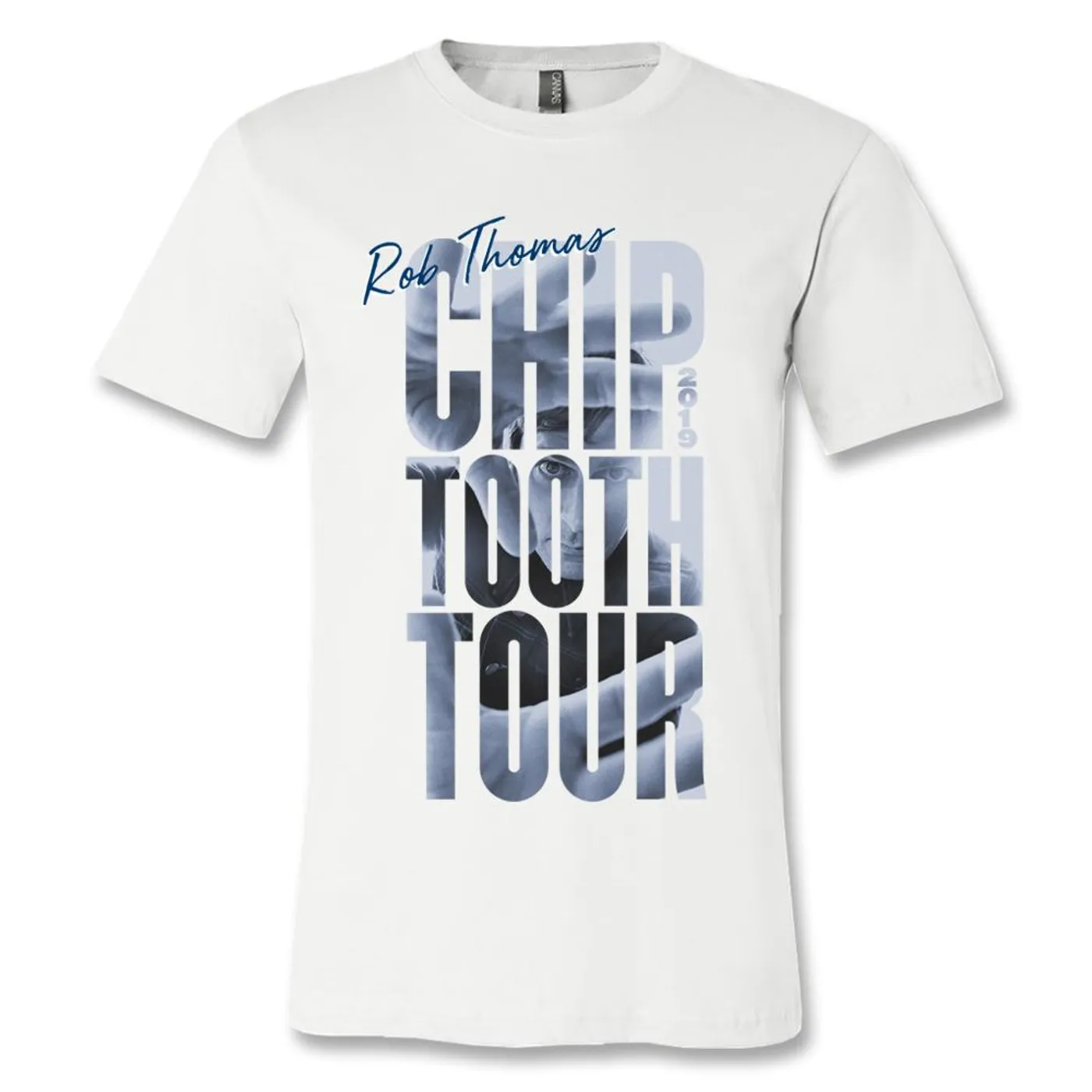 Rob Thomas Tall Stack White Tee