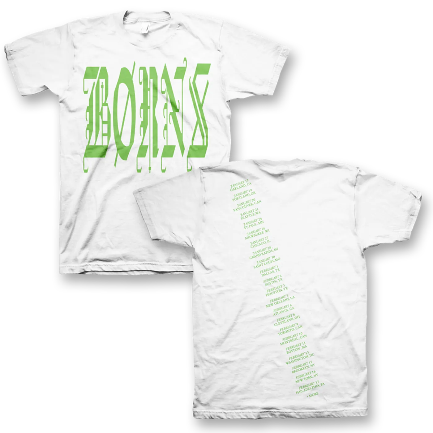 BØRNS Logo Tour T-Shirt