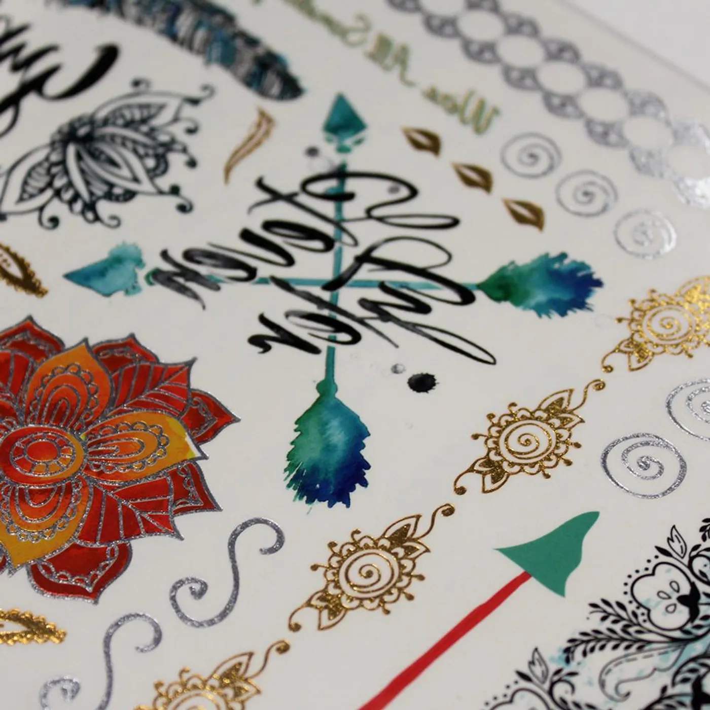 Steven Tyler Temp Tattoo Set