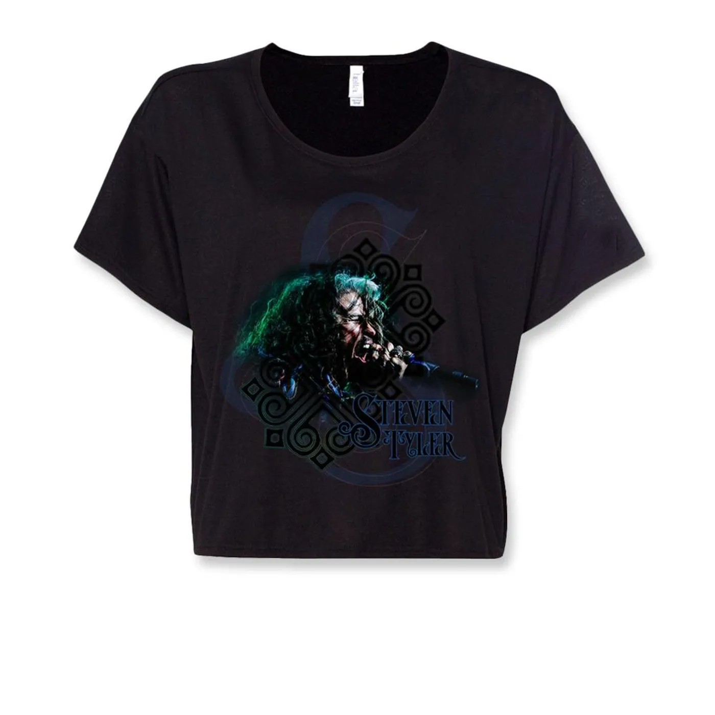 Steven Tyler Lights Ladies Flowy Crop Tee