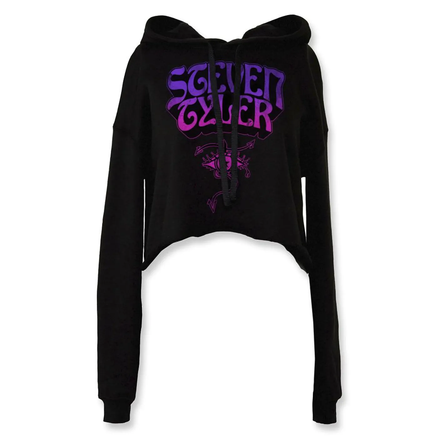 Steven Tyler BoHo Logo Ladies Crop Hoodie