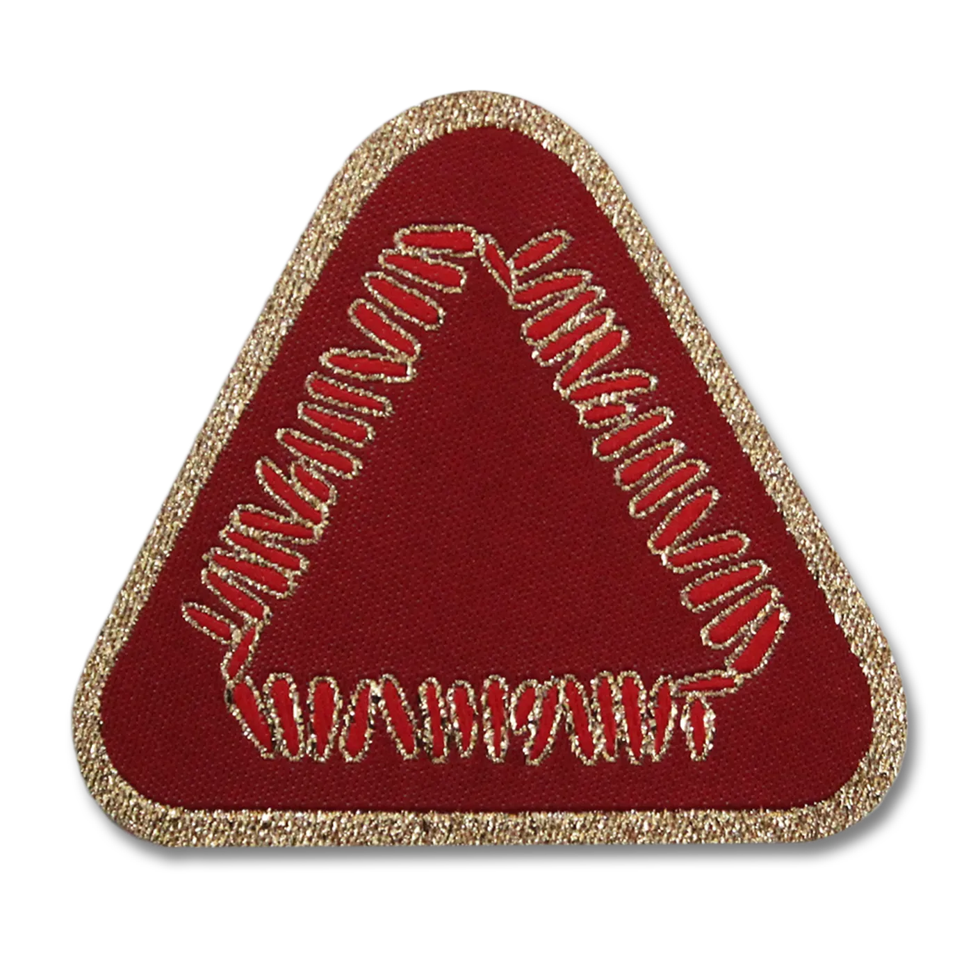 Warpaint Triangle Logo Woven Patch - Maroon