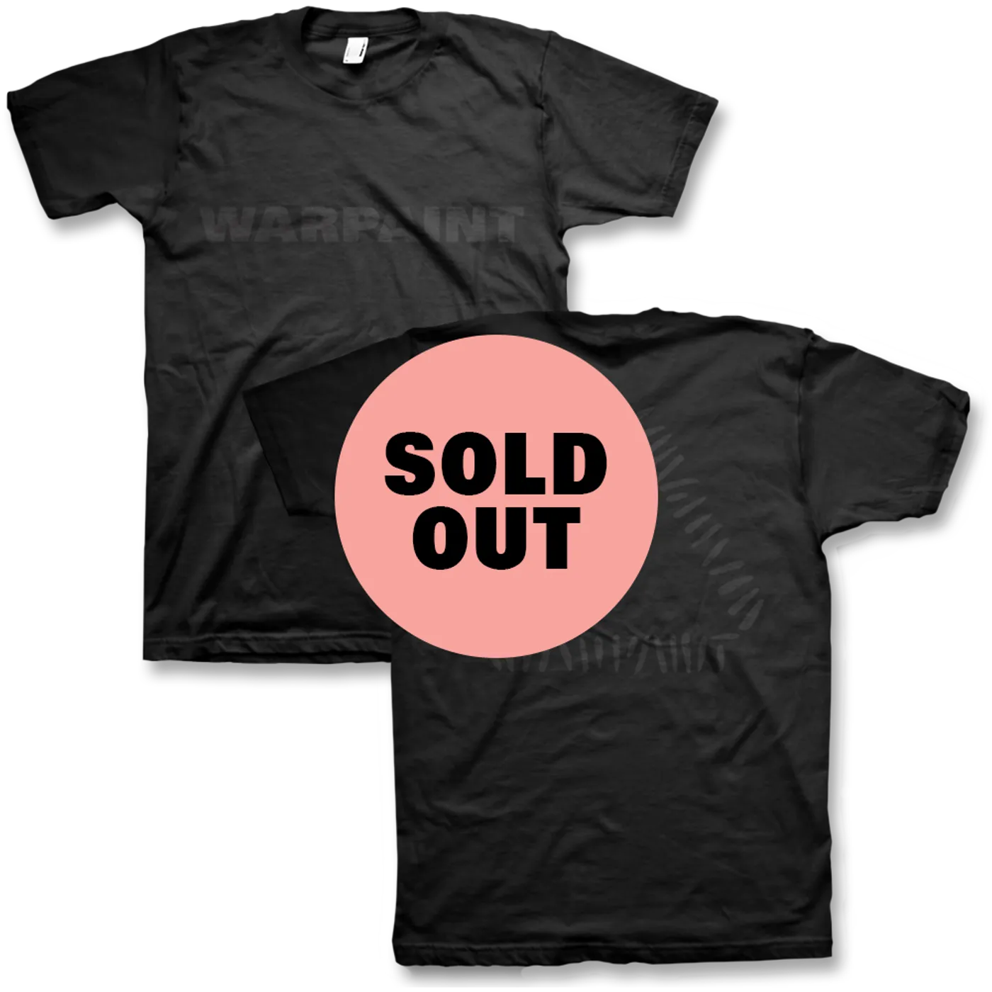 Warpaint Black On Black Logo T-Shirt