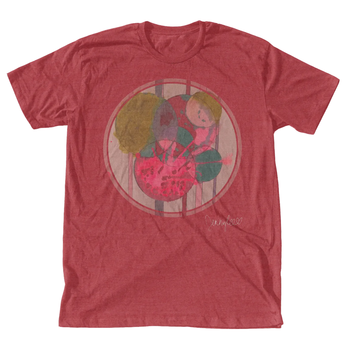 jennylee Circles T-Shirt - Vintage Red