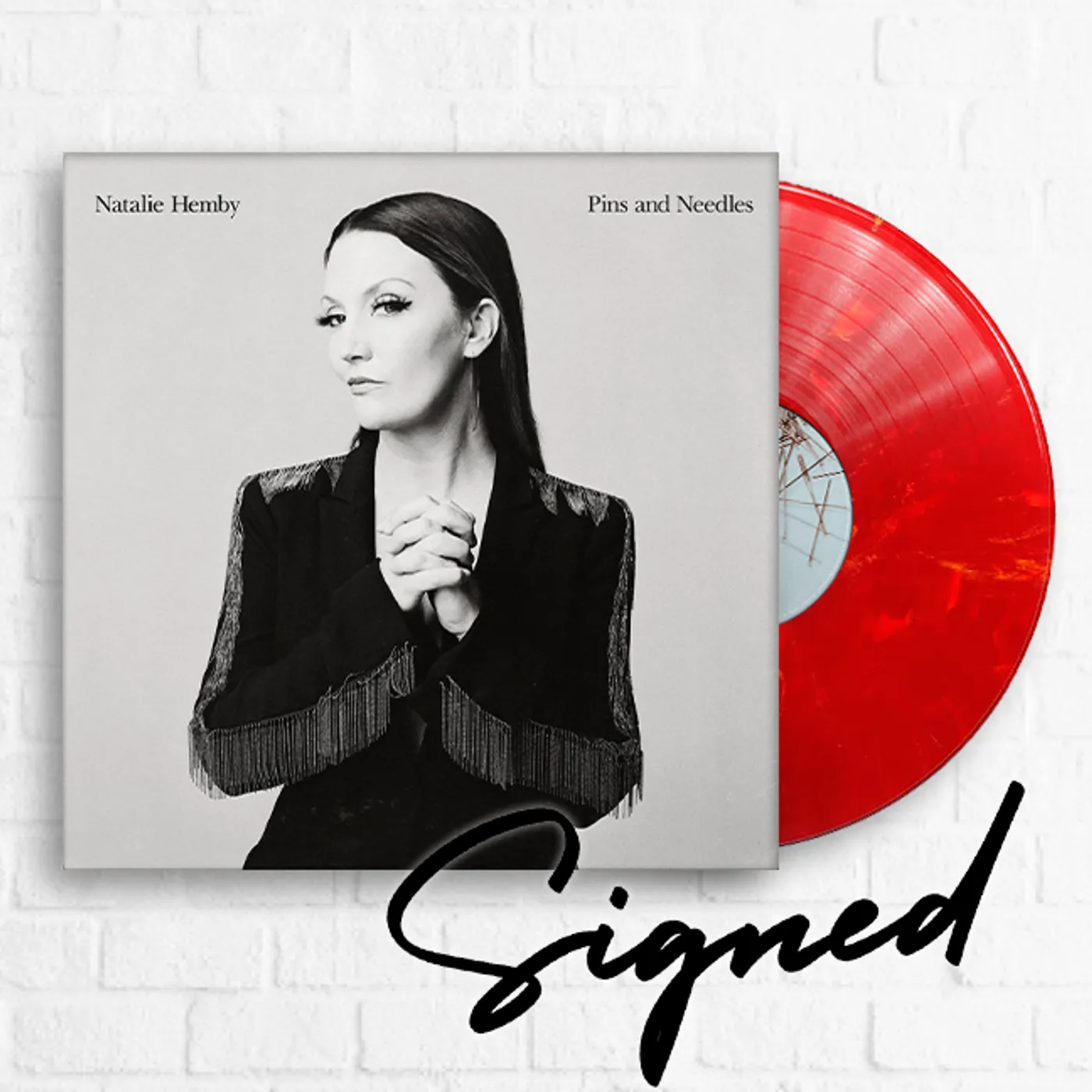 Natalie Hemby Pins and Needles [SIGNED Exclusive Red Marble]