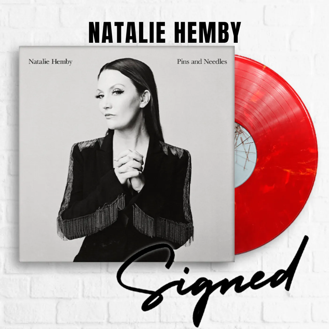 Natalie Hemby Pins and Needles [SIGNED Exclusive Red Marble]