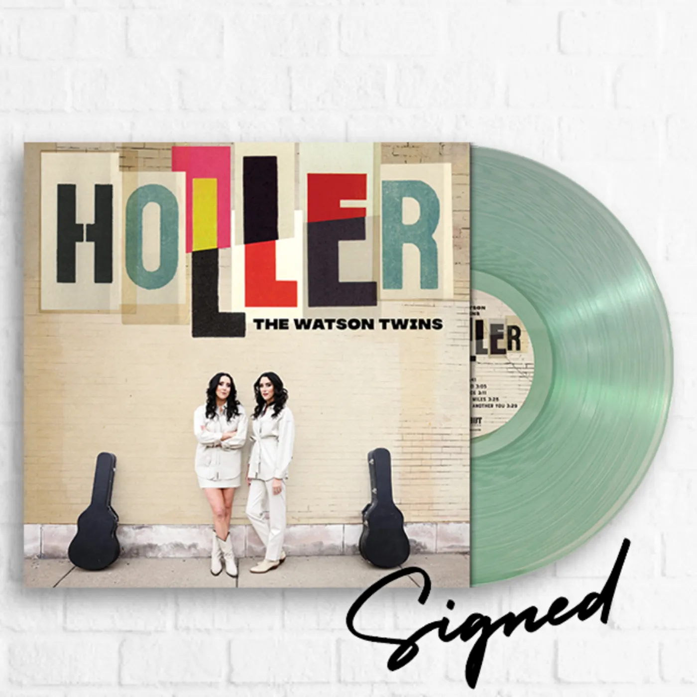 The Watson Twins Holler [Exclusive Coke Bottle Clear] [SIGNED]