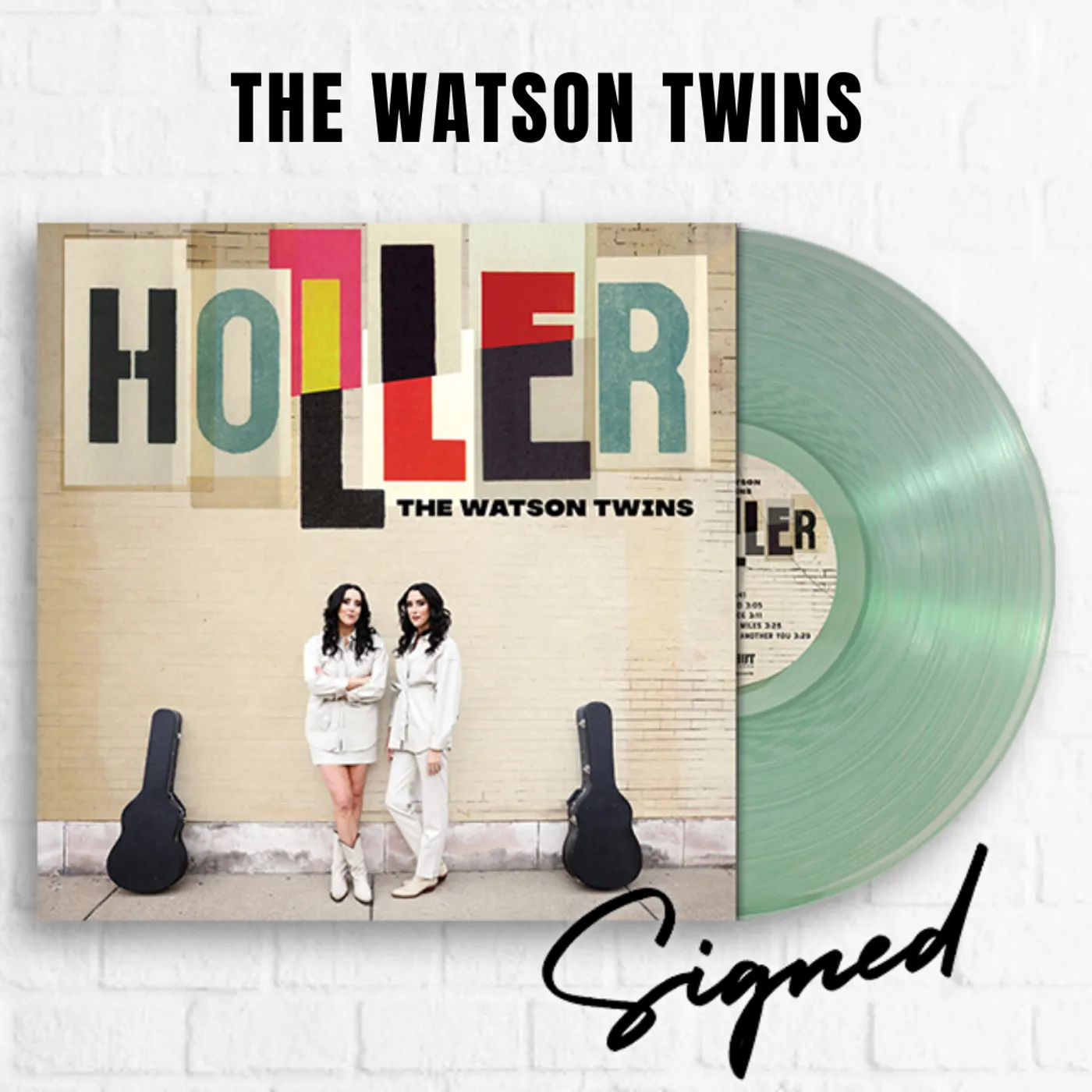 The Watson Twins Holler [Exclusive Coke Bottle Clear] [SIGNED]