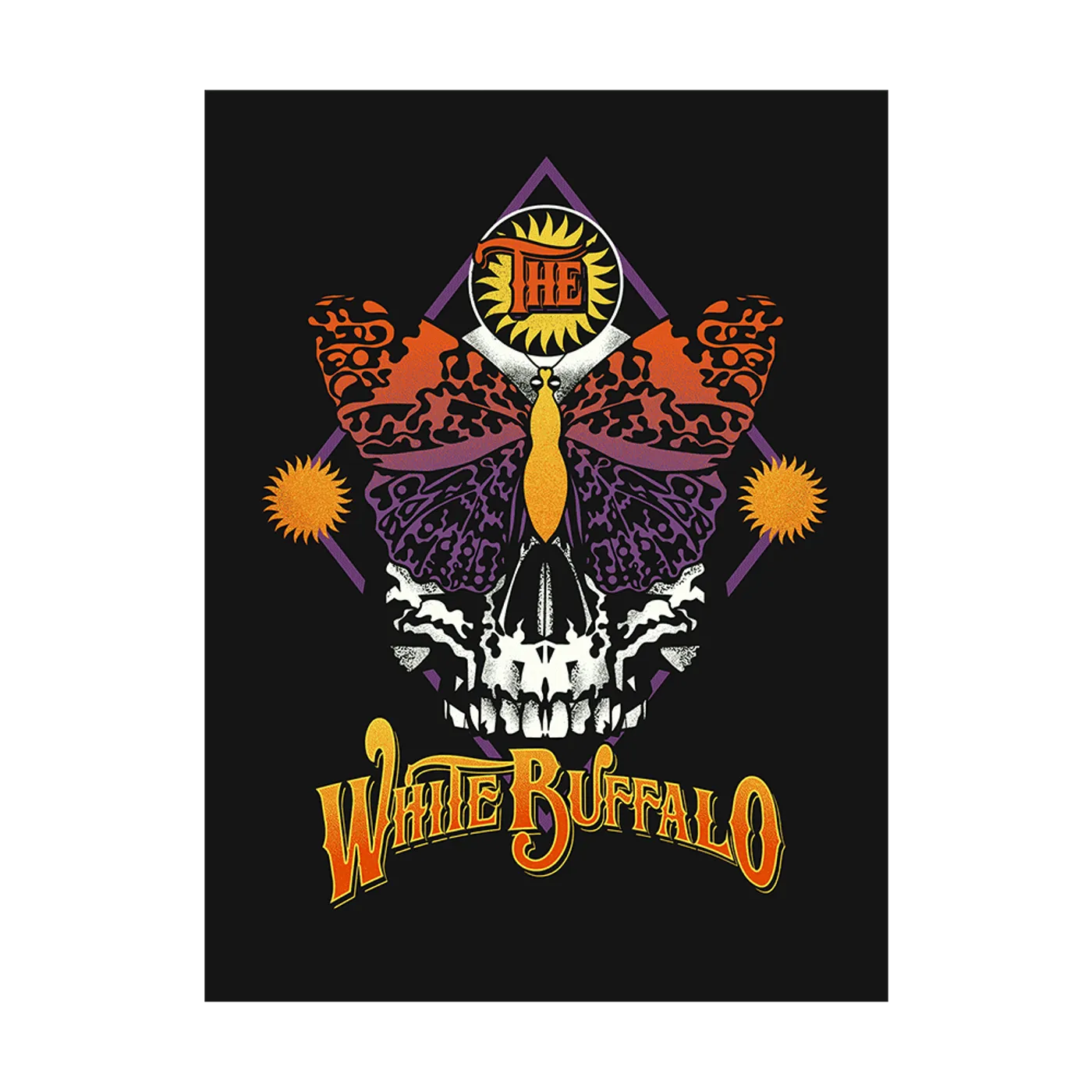 The White Buffalo Limited Edition Signed Glow in the Dark Butterfly Litho