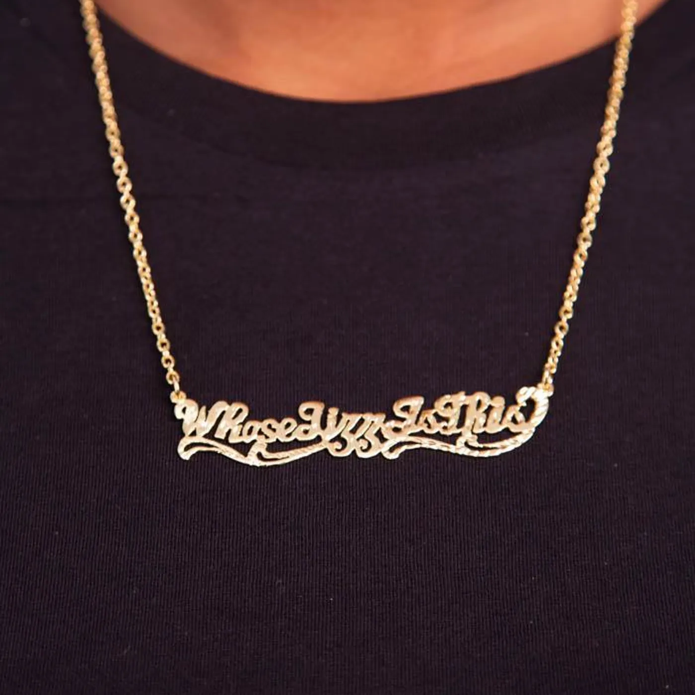 Peaches Whose Jizz Is This Necklace In Gold By Snash Jewelry
