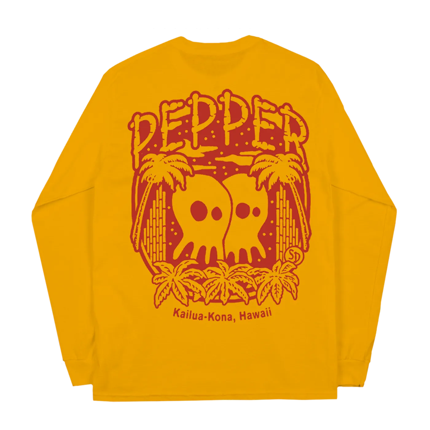 Pepper Palm Skullconut Yellow Long Sleeve