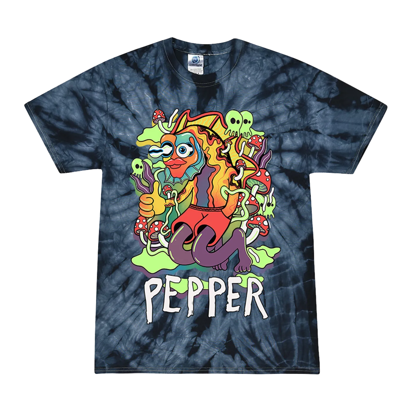 Pepper Danny Magic Mushroom Tie Dye Tee