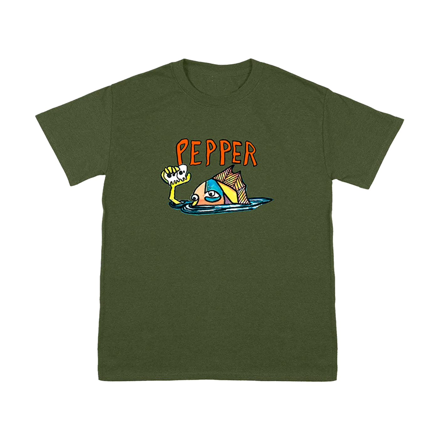 Pepper Makai Danny Military Green Tee
