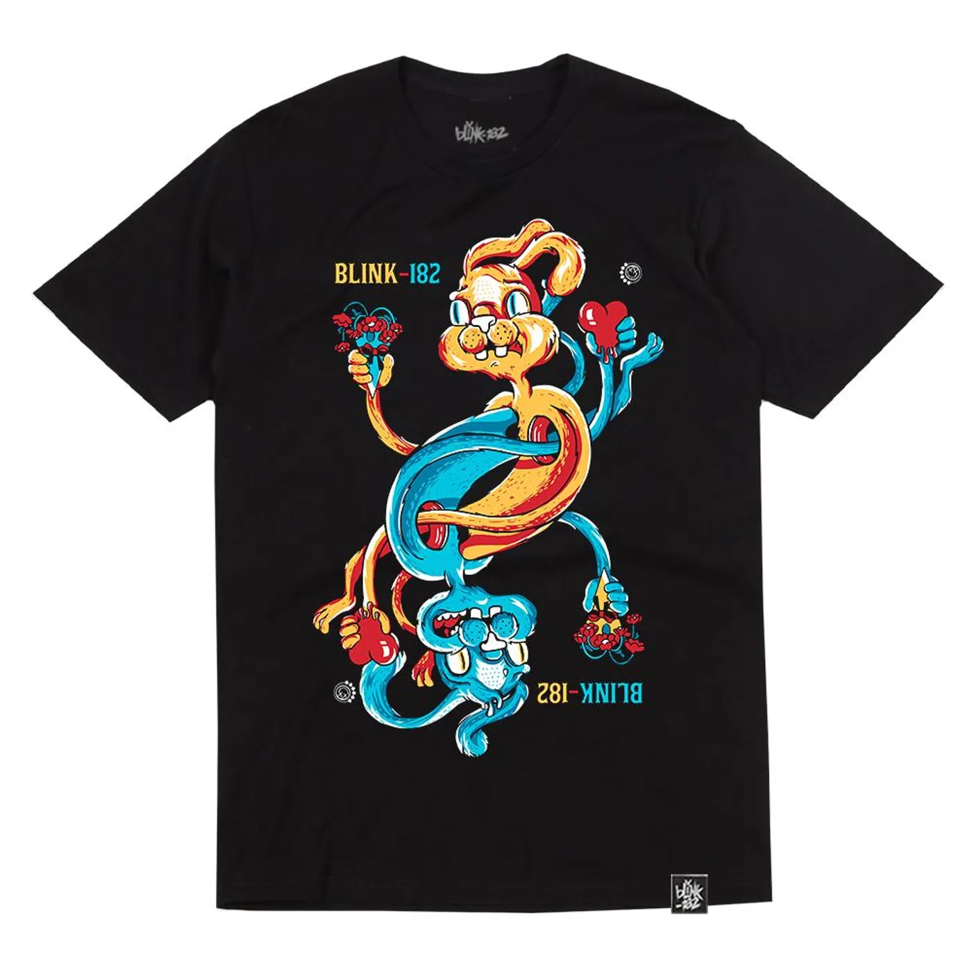 blink-182 Rabbit of Hearts Black Tee