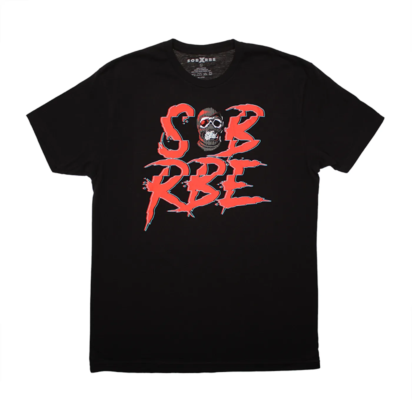 SOB X RBE GLITCH LOGO TEE - BLACK