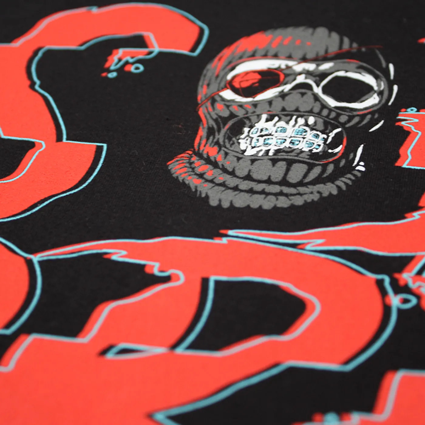 SOB X RBE GLITCH LOGO TEE - BLACK