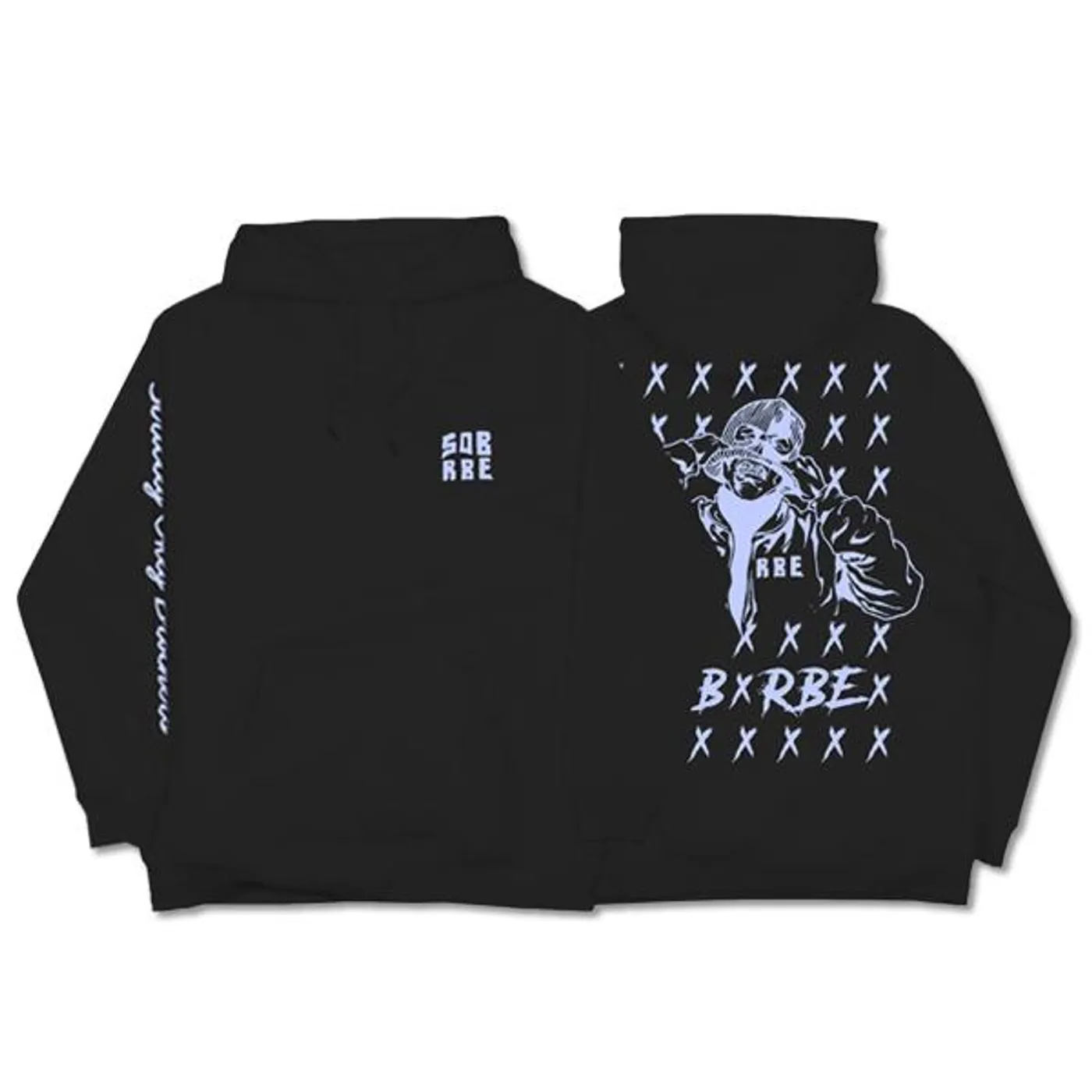 SOB X RBE BALACLAVA PULLOVER HOODIE - BLACK