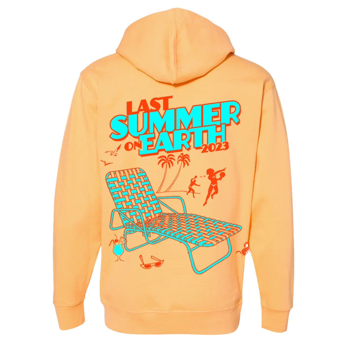 Barenaked Ladies LSOE 2023 Beach Chair Peach Hoodie