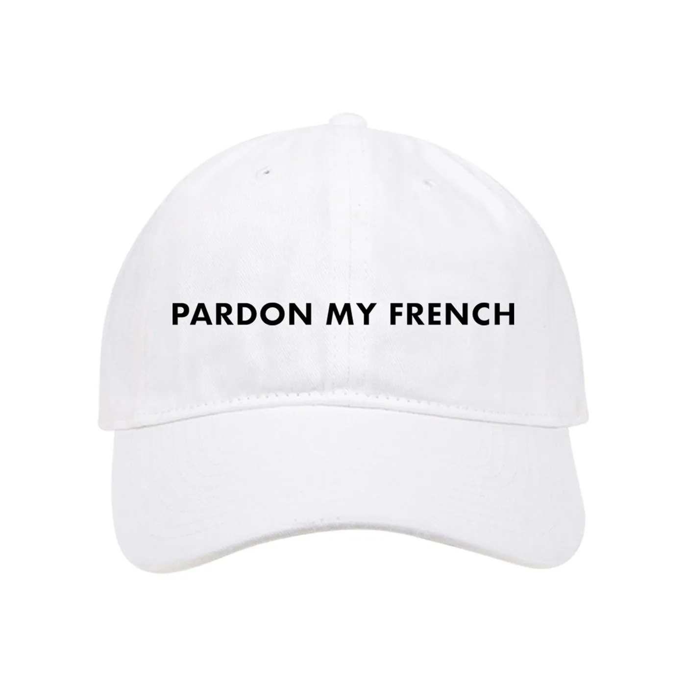 PARDON MY FRENCH WHITE CAP